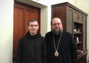 Наш вівтарник і воїн ЗСУ Віталій Новицький відвідав рідну Академію та зустрівся