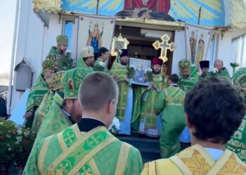 Молебень з Хресним ходом у день Престольного свята храму преп.Сергія